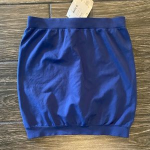 Kurve Basic Tube Top in Navy Blue Size M/L